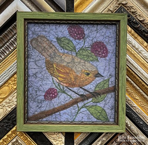 Custom Framed Child's Bird Art - Ben Franklin Frame Shop