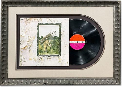 Framed vinyl record